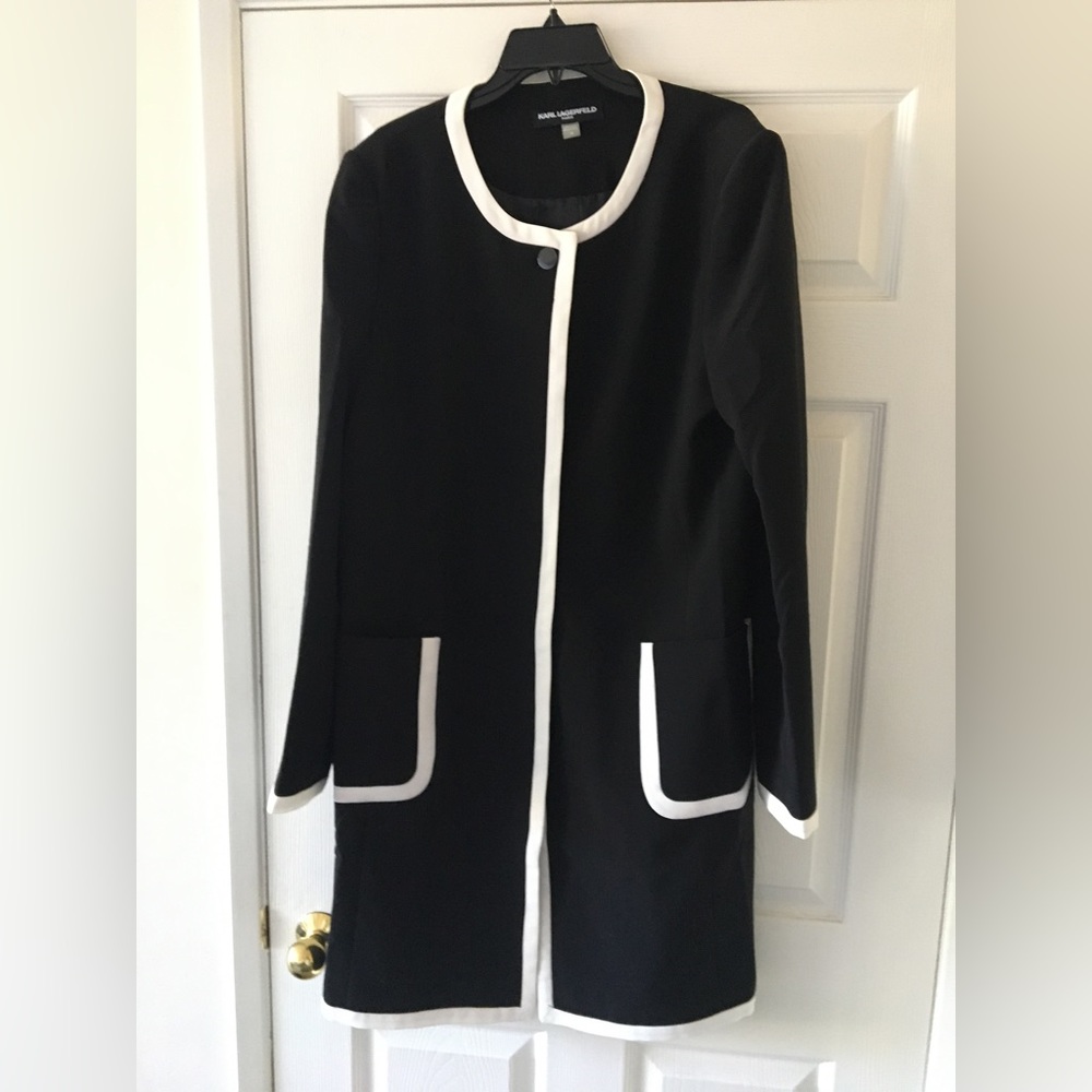 Karl Lagerfeld long jacket sz 18